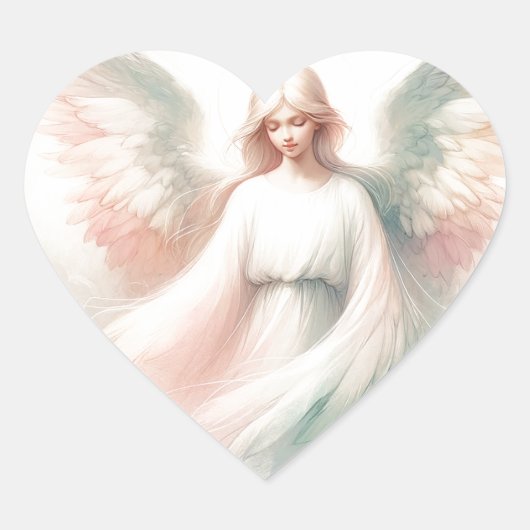  Pastel Guardian Angel Sticker (Voorkant)