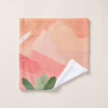 Pastel Guava Bliss: gepersonaliseerde handdoek met