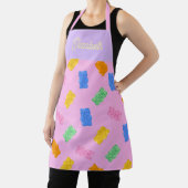 Pastel Gummy Bear Aesthetic Personalized Apron Schort (Insitu)