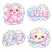 Pastel Gummy Beer & Y2K Kawaii Sticker (Voorkant)