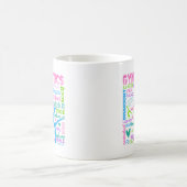 Pastel Gymnastics Words Typografie Koffiemok (Center)