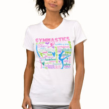 Pastel Gymnastics Words Typografie
