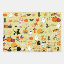 Pastel Halloween Assorted Wrapping Paper