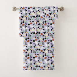 Pastel Halloween Bad Handdoek
