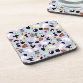 Pastel Halloween Bier Onderzetter (Linkerzijde)