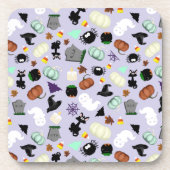 Pastel Halloween Bier Onderzetter (Voorkant)