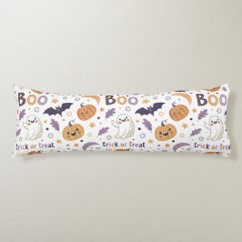 Pastel Halloween Bodykussen – Geest & Pompoen Boo Lichaamskussen