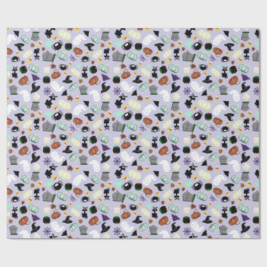 Pastel Halloween Cadeaupapier (Vlak)