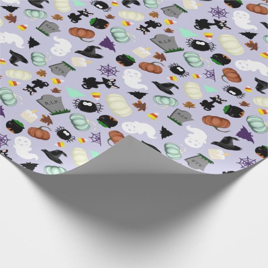 Pastel Halloween Cadeaupapier (Hoek)