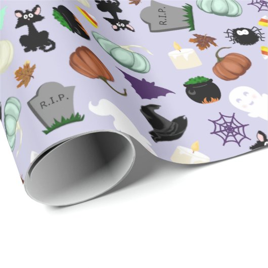 Pastel Halloween Cadeaupapier (Rol Hoek)