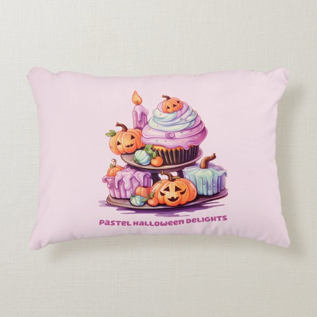 Pastel Halloween Delights Accent Kussen (Voorkant)