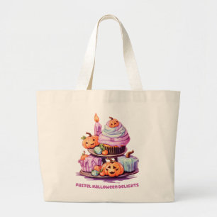 Pastel Halloween Delights Grote Tote Bag