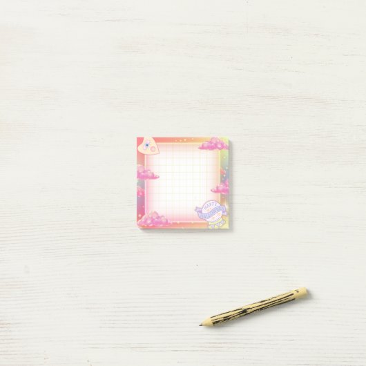 Pastel Halloween Divination Post-it® Notes (Op bureau)