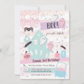 Pastel Halloween-feest uitnodiging voor kinderverj (Voorkant)
