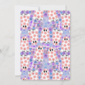 Pastel Halloween Floral Ghosts Kaart (Achterkant)