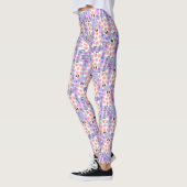 Pastel Halloween Floral Ghosts Leggings (Links)