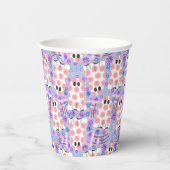 Pastel Halloween Floral Ghosts Papieren Bekers (Rechts)