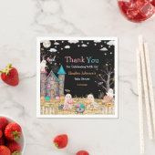 Pastel Halloween Gender Reveal Baby shower Servet (Insitu)