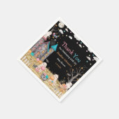 Pastel Halloween Gender Reveal Baby shower Servet (Hoek)