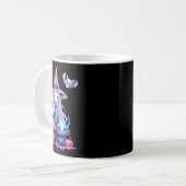 Pastel Halloween Heks Kat Pompoen Pastelcore Koffiemok (Voorkant links)