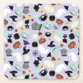 Pastel Halloween Kartonnen Onderzetters (Voorkant)