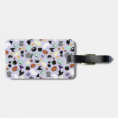 Pastel Halloween Monogrammed Bagagelabel (Achterkant horizontaal)