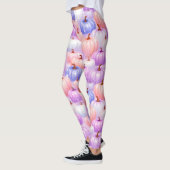 Pastel Halloween Pompoen Glitter Leggings (Links)