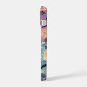 Pastel Halloween pompoenen, drankjes en schedels i iPhone 15 Case (Linkerkant)