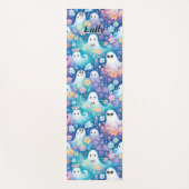 Pastel Halloween Schattige Spook Retro Bloemen Mei Yogamat (Voorkant)