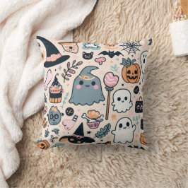 Pastel Halloween Spooky Pattern - Schattige Kussen