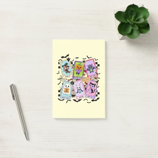 Pastel Halloween Tarot Kaarten Kawaii Ghost Style Post-it® Notes (Kantoor)