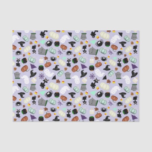 Pastel Halloween Tissuepapier (Voorkant)