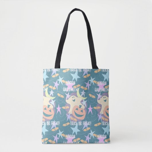 Pastel Halloween Treat Bag Tote Bag (Voorkant)