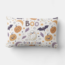Pastel Halloween Worpkussen – Cute Geesten & Pompo Kussen
