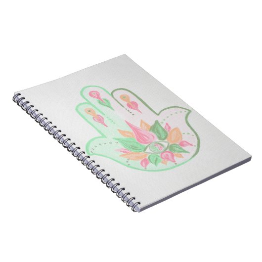 Pastel Hamsa Notitieboek (Rechterzijde)