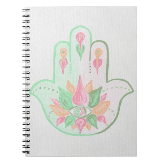 Pastel Hamsa Notitieboek (Voorkant)