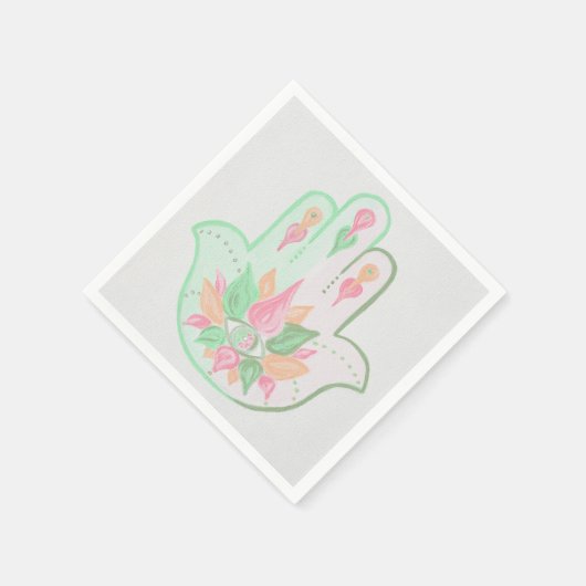 Pastel Hamsa servetten (Hoek)
