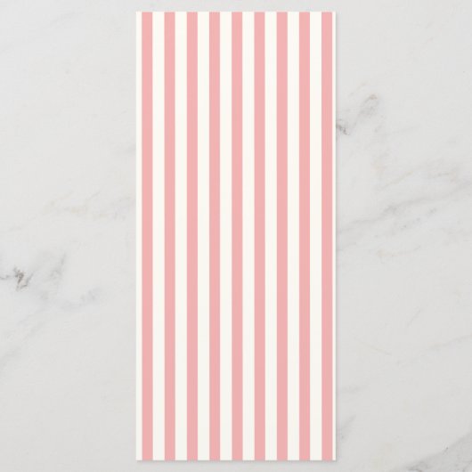 Pastel Handschrift Pinky Green Retro Bruiloft Menu (Achterkant)