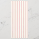 Pastel Handschrift Pinky Retro Bruiloft Menu (Achterkant)