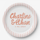 Pastel Handschrift Retro Weddenschap Borden Papieren Bordje (Voorkant)