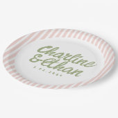 Pastel Handschrift Retro Weddenschap Borden Papieren Bordje (Gekanteld)