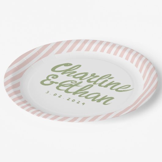 Pastel Handschrift Retro Weddenschap Borden Papieren Bordje (Gekanteld)