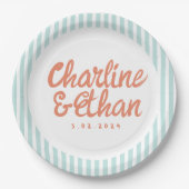 Pastel Handschrift Retro Weddenschap Borden Papieren Bordje (Voorkant)