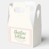 Pastel Handwriting Retro Weddenschap Bedankdoosjes (Geopend)