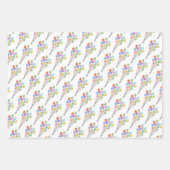 pastel Happy Birthday Mix Inpakpapier Vel (Voorkant 2)