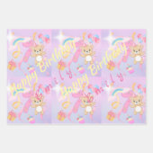 pastel Happy Birthday Wrapping Paper (Voorkant 3)