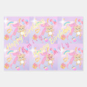  pastel Happy Birthday Wrapping Paper (Voorkant 2)