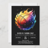 Pastel Happy Boy Basketbal Verjaardag Kaart (Voorkant)