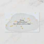 Pastel Happy Cat Visitekaartje (Achterkant)