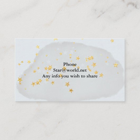 Pastel Happy Cat Visitekaartje (Achterkant)